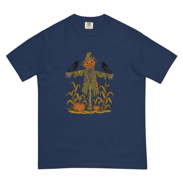 The The Scarecrow Tee in True Navy.