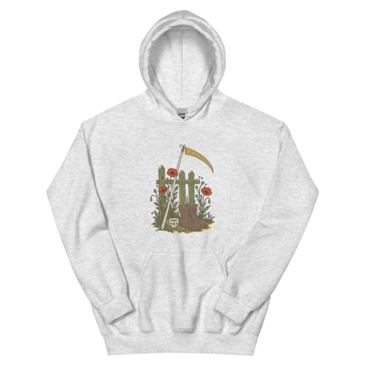 The The Reaper's Day Off Hoodie in Ash.