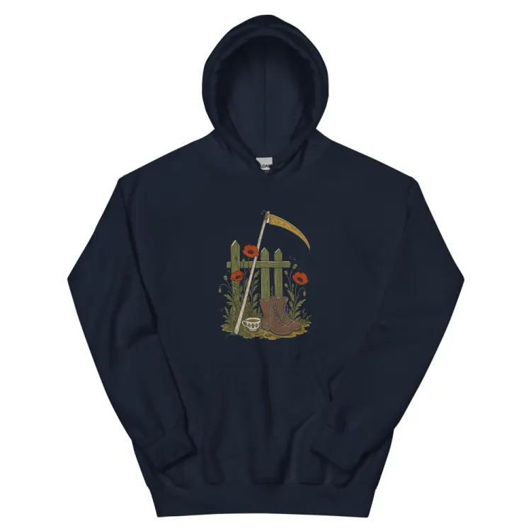 The The Reaper's Day Off Hoodie in Navy.