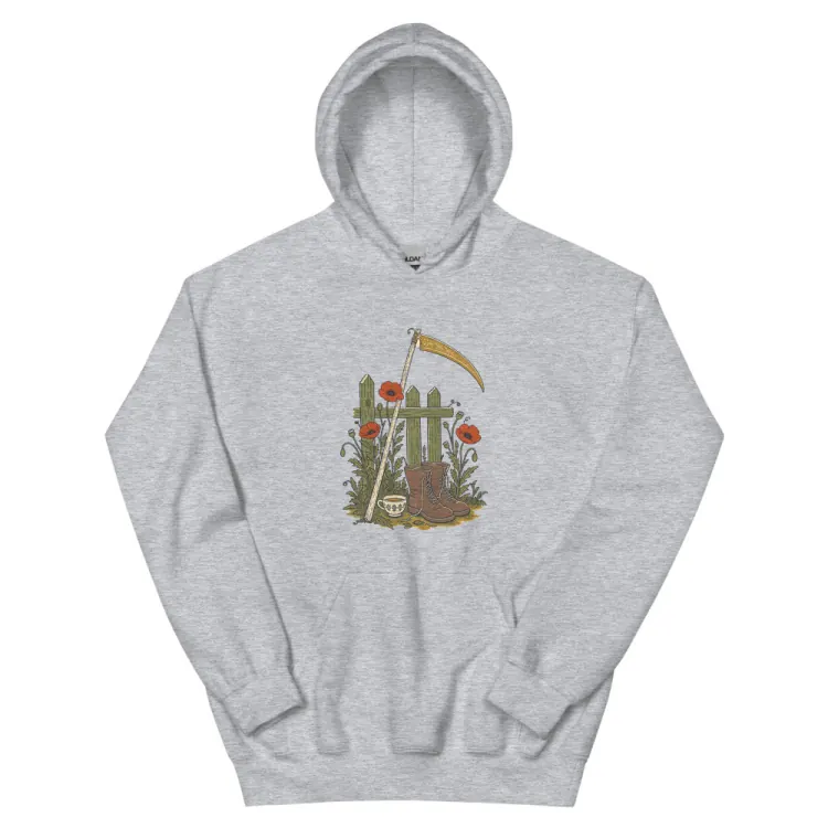 The The Reaper's Day Off Hoodie in Sport Grey.
