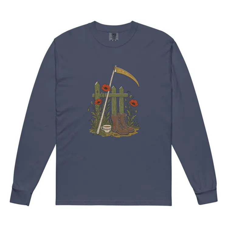 The The Reaper's Day Off Long Sleeve in Navy.