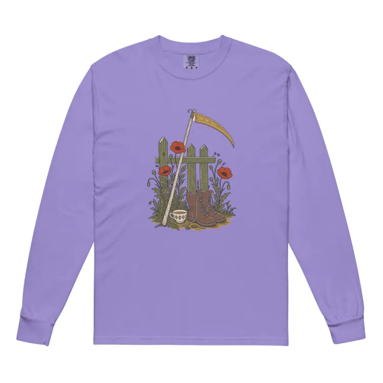 The The Reaper's Day Off Long Sleeve in Violet.