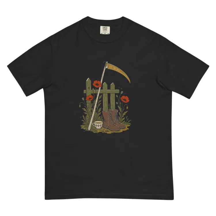 The The Reaper's Day Off Tee in Black.
