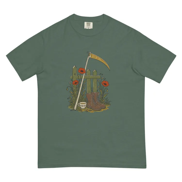 The The Reaper's Day Off Tee in Blue Spruce.