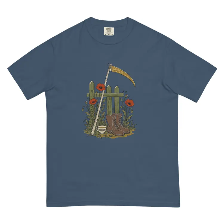 The The Reaper's Day Off Tee in Midnight.
