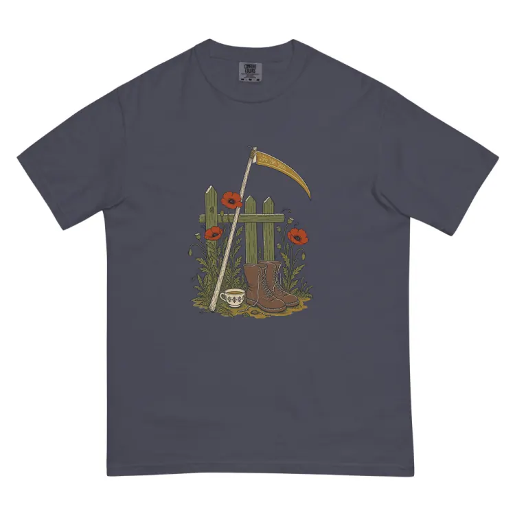 The The Reaper's Day Off Tee in Navy.