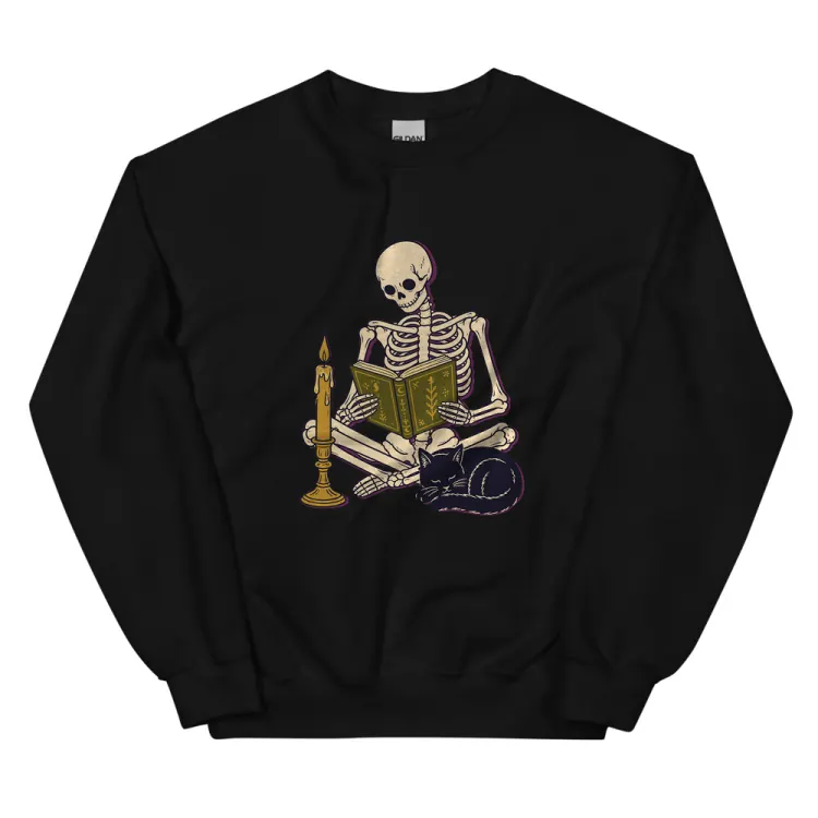 The Bones, Assorted Crewneck in Black.