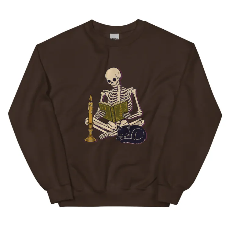 The Bones, Assorted Crewneck in Dark Chocolate.