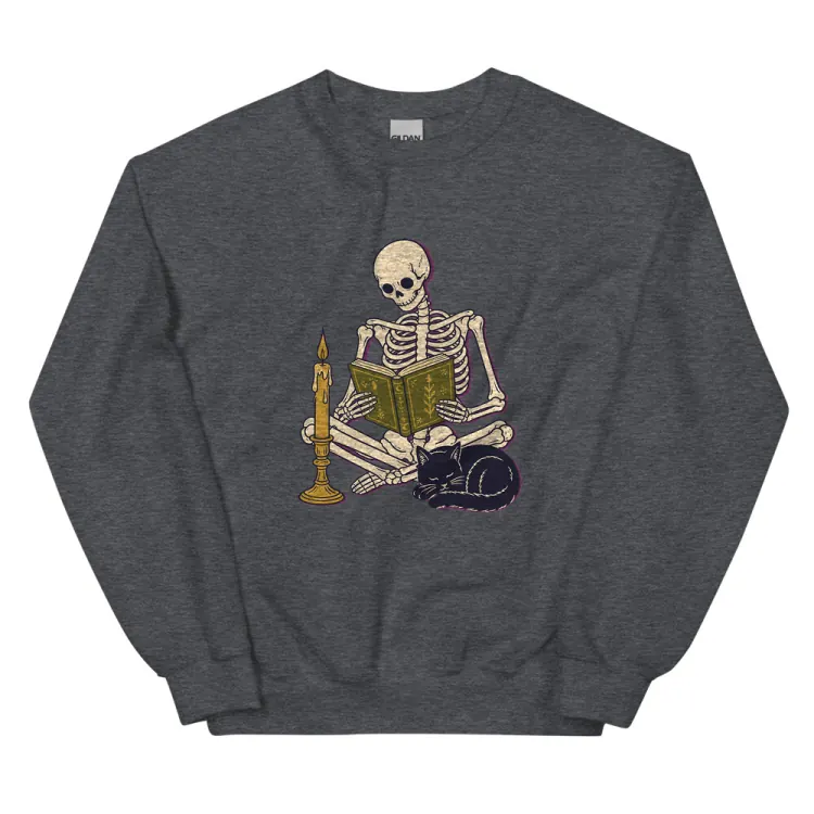 The Bones, Assorted Crewneck in Dark Heather.