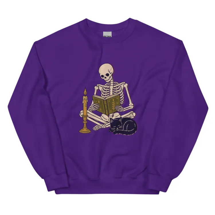 The Bones, Assorted Crewneck in Purple.