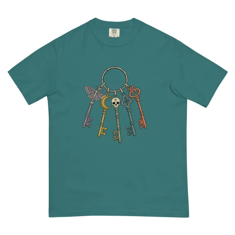 The Skeleton Keys Tee in Emerald.
