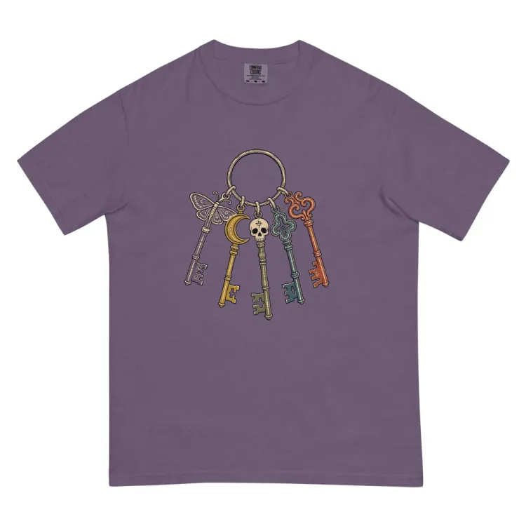 The Skeleton Keys Tee in Grape.