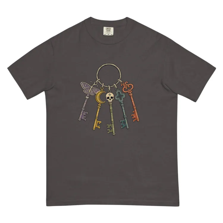The Skeleton Keys Tee in Graphite.