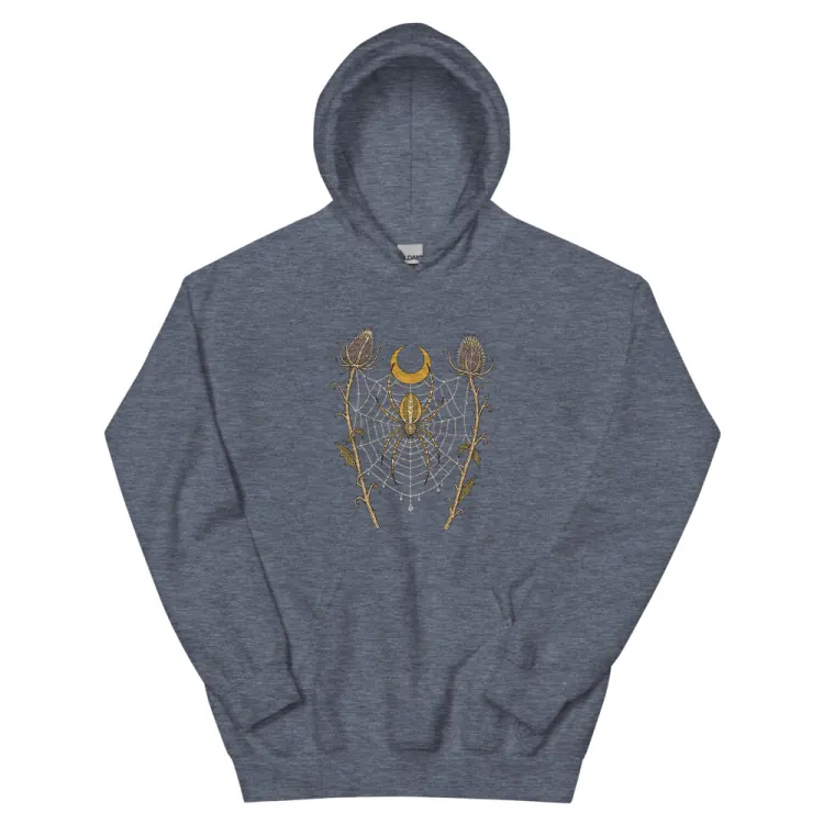 The Orb Weaver Hoodie in Heather Sport Dark Navy.