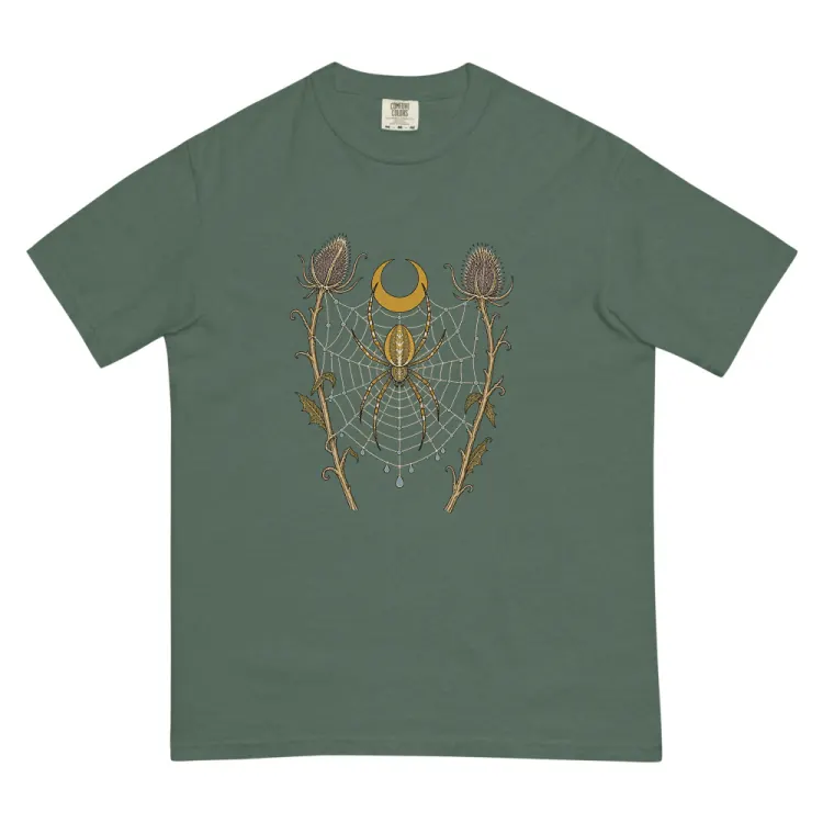The Orb Weaver Tee in Blue Spruce.