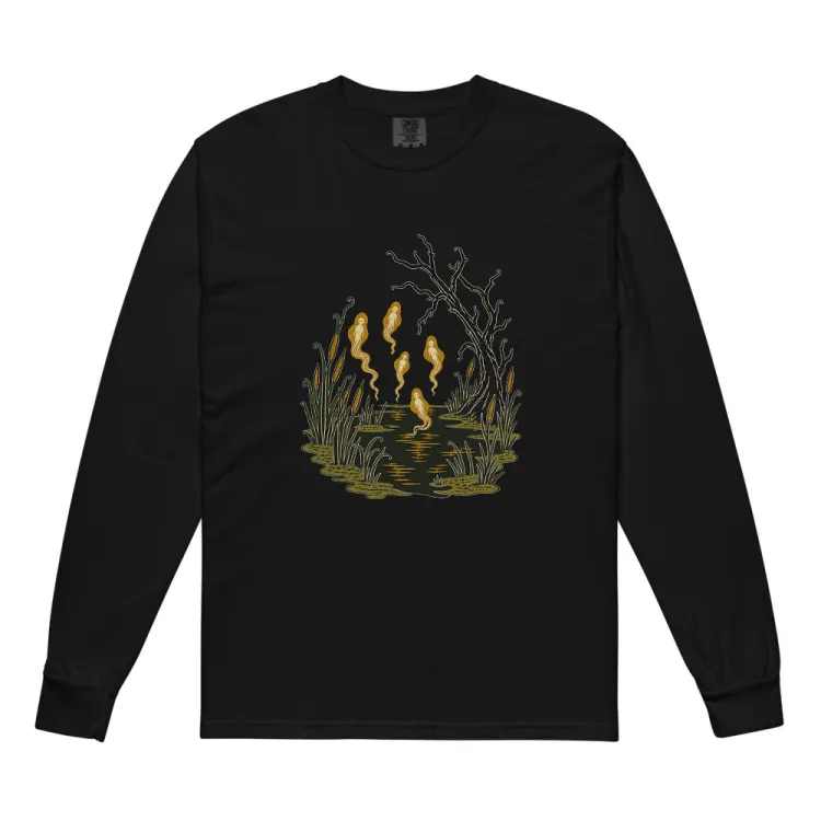 The Will-o'-the-Wisps Long Sleeve in Black.