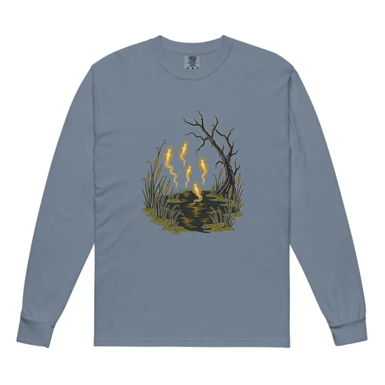 The Will-o'-the-Wisps Long Sleeve in Blue Jean.