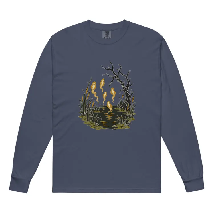 The Will-o'-the-Wisps Long Sleeve in Navy.