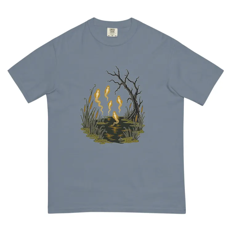 The Will-o'-the-Wisps Tee in Blue Jean.
