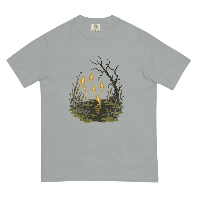The Will-o'-the-Wisps Tee in Granite.