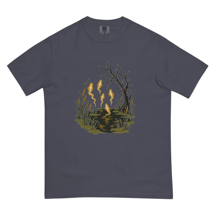The Will-o'-the-Wisps Tee in Navy.