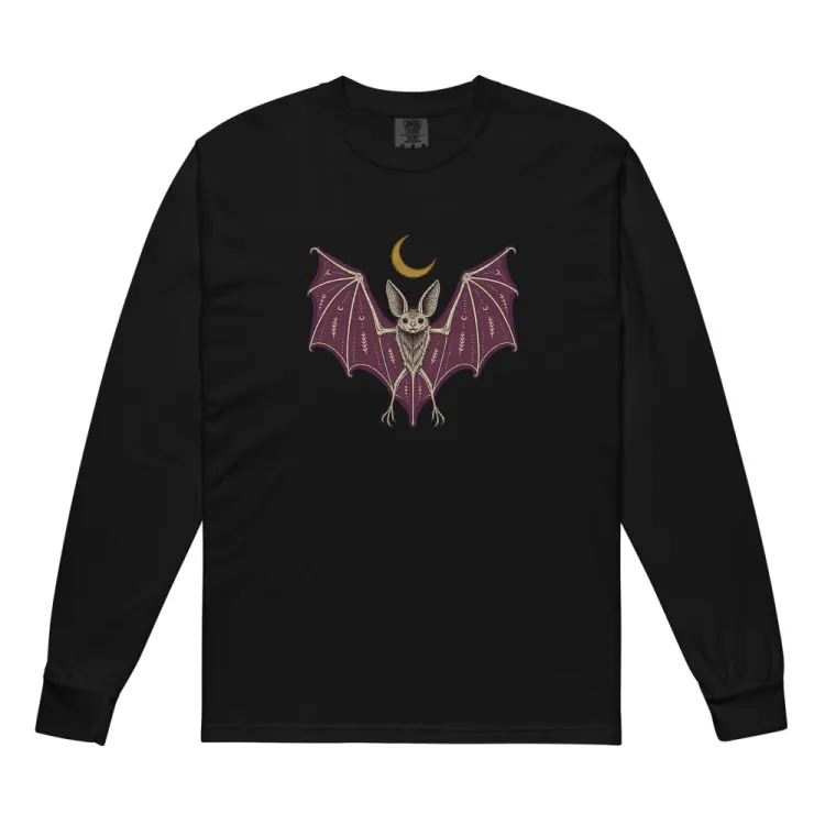 The A Field Guide to Bats Long Sleeve in Black.
