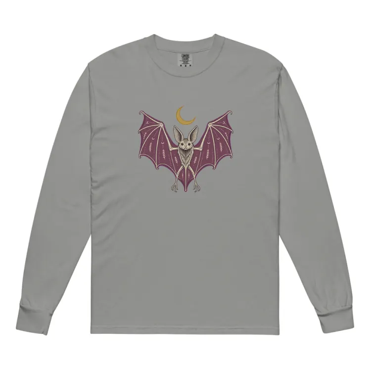 The A Field Guide to Bats Long Sleeve in Grey.