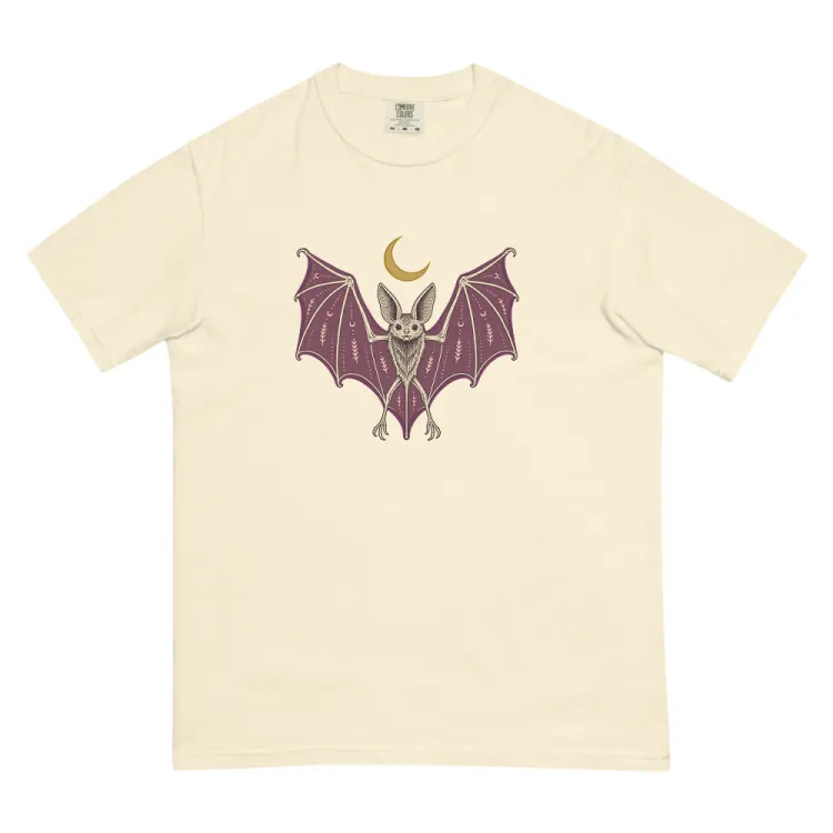 The A Field Guide to Bats Tee in Ivory.