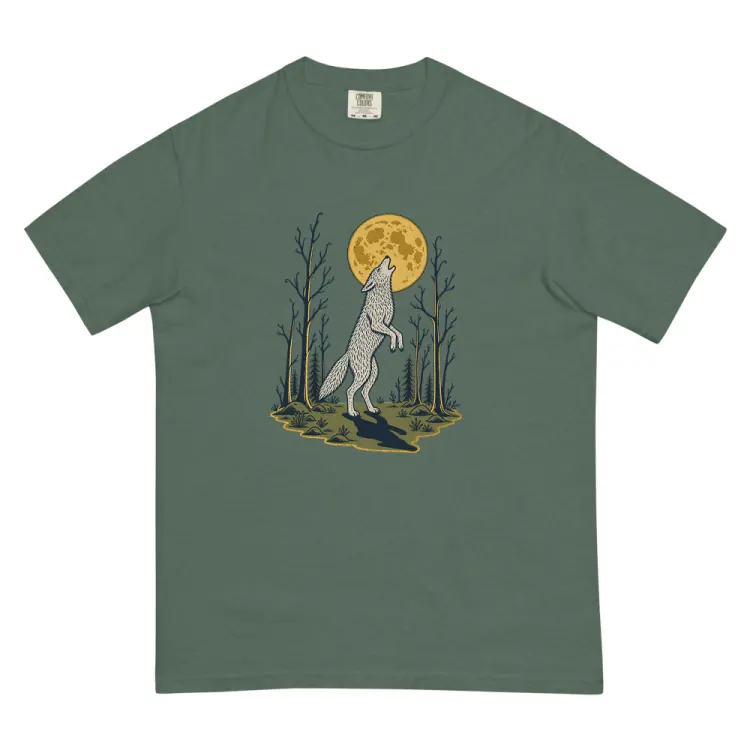 The Full Moon Protocol Tee in Blue Spruce.