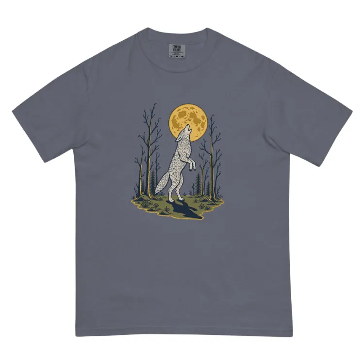 The Full Moon Protocol Tee in Denim.
