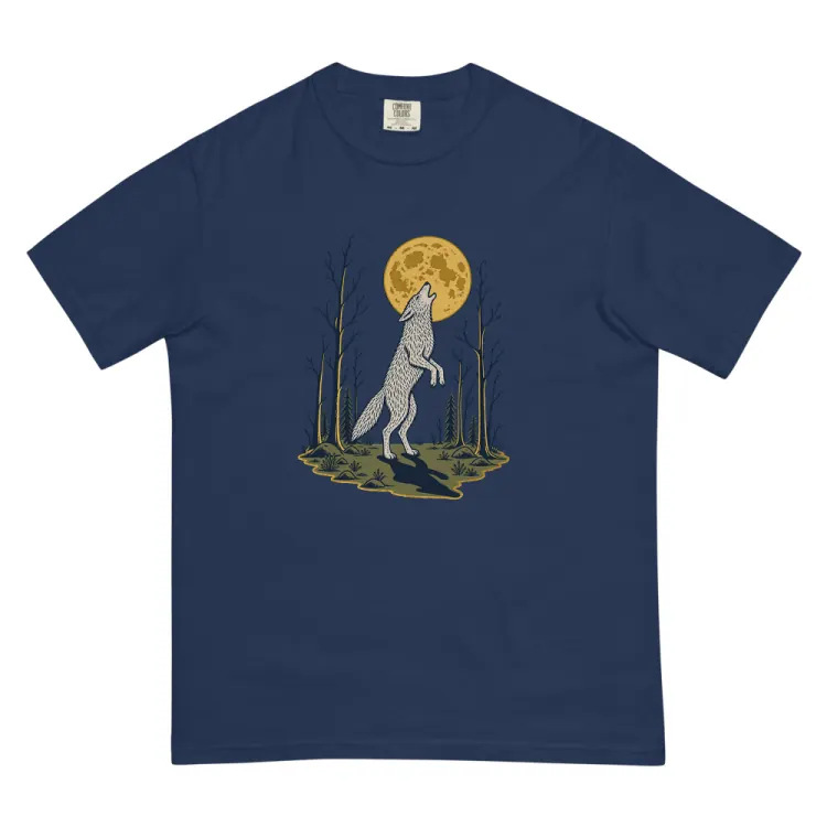 The Full Moon Protocol Tee in True Navy.