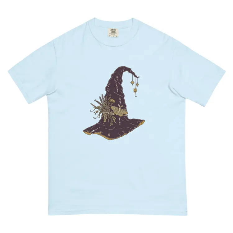 The Hat, Pointed, Witch's Tee in Chambray.