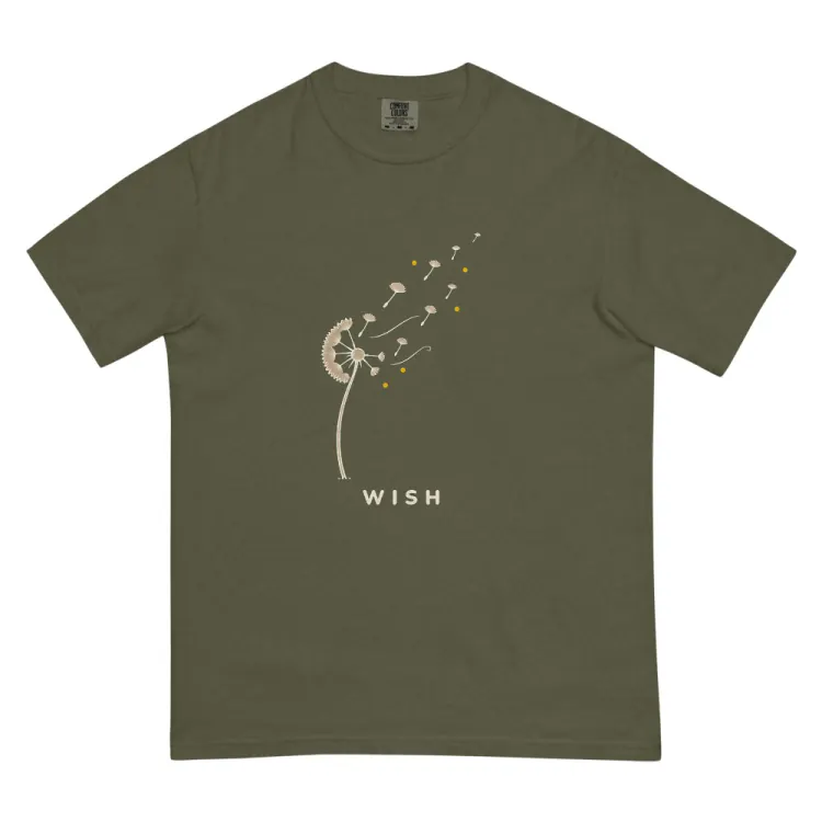 The Wish Tee in Sage.