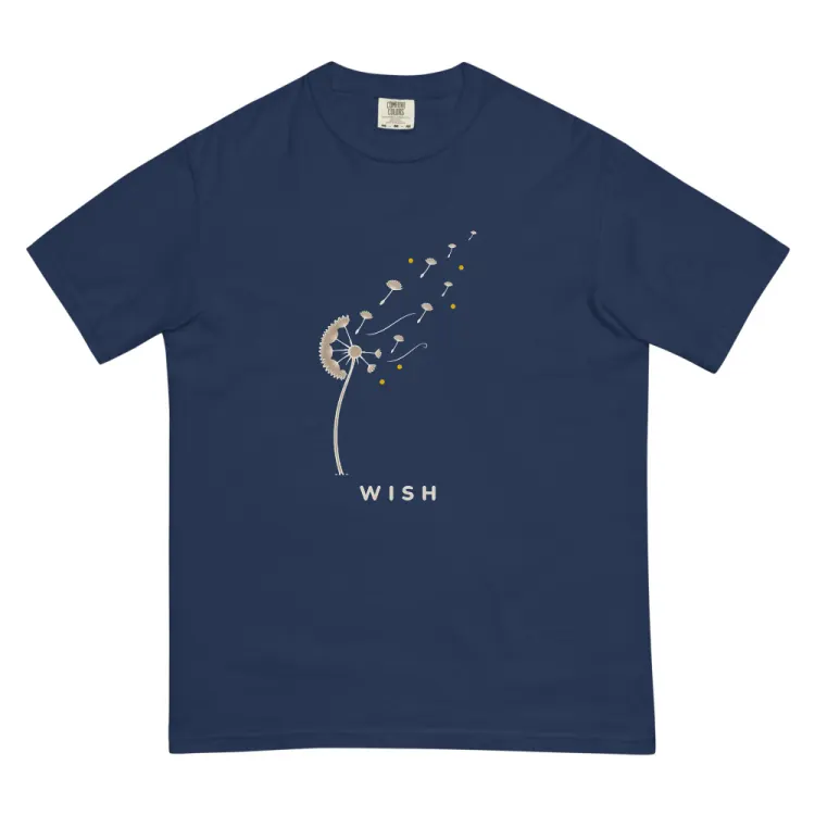 The Wish Tee in True Navy.
